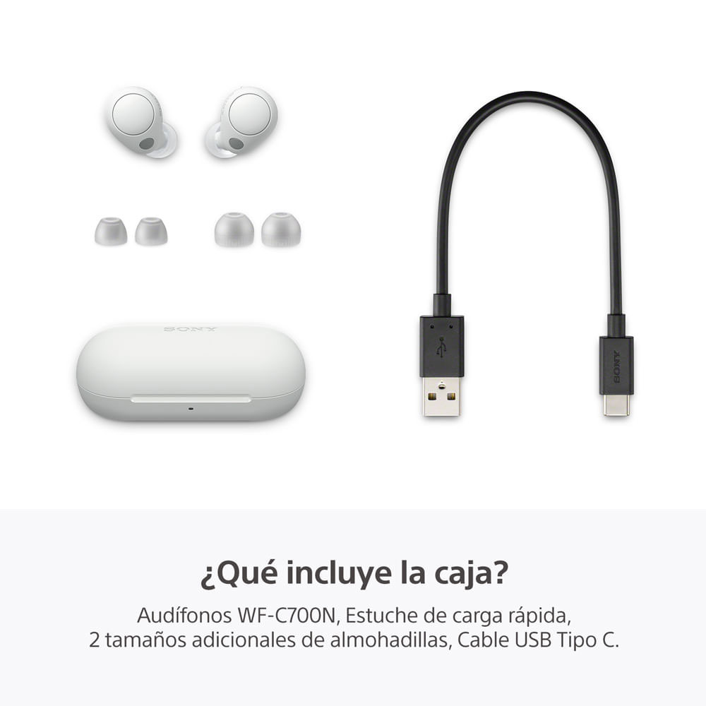img Audífonos Bluetooth Sony con Cancelación de Ruido WF-C700N