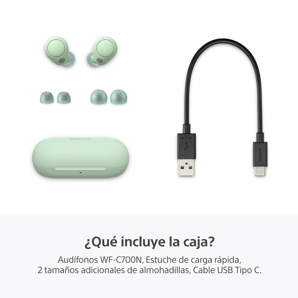 img Audífonos Bluetooth Sony con Cancelación de Ruido WF-C700N