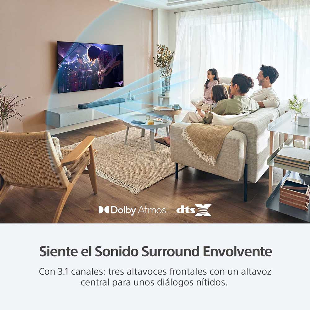 img Barra de sonido Sony 3.1 canales con tecnología 360 Spatial Sound HT-A3000