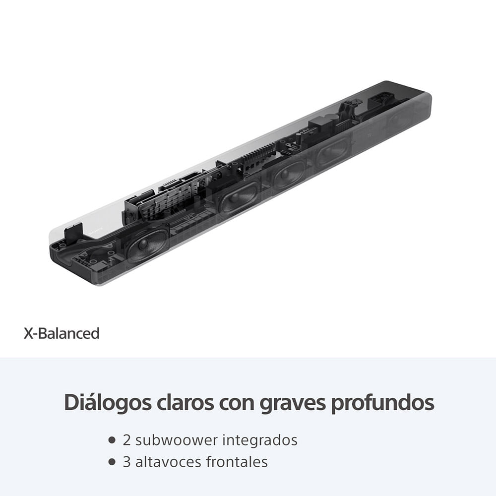 img Barra de sonido Sony 3.1 canales con tecnología 360 Spatial Sound HT-A3000