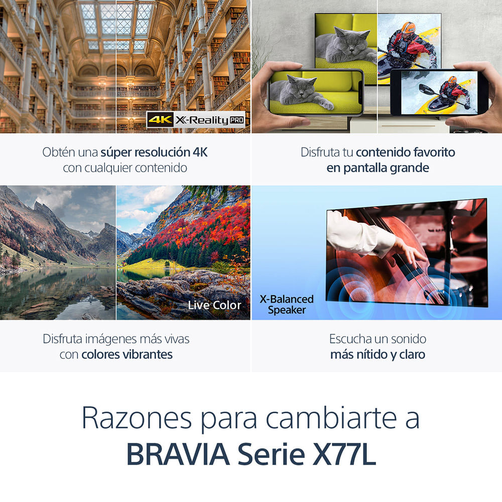 img LED 43" Smart TV Sony 4K HDR Google TV KD-43X77L