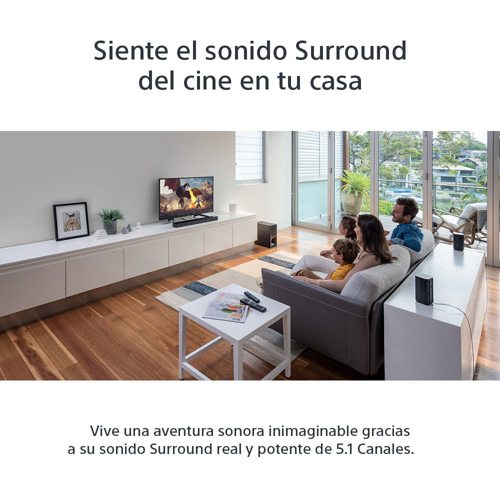 img Sistema de Sonido Sony 5.1 canales con barra Bluetooth HT-S20R
