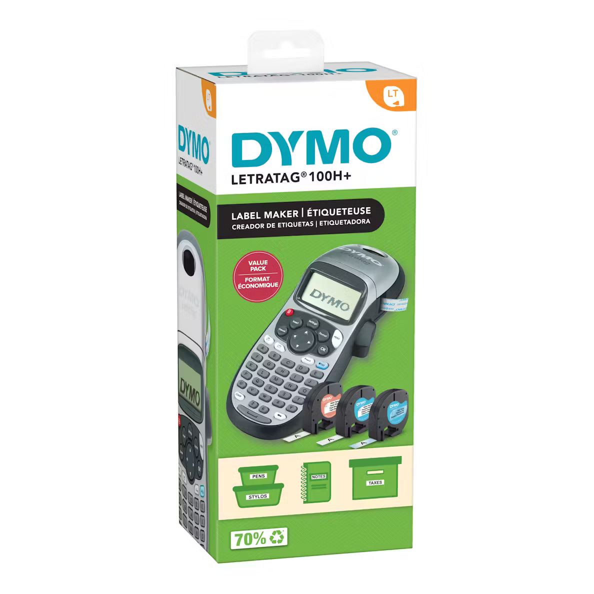 img Etiquetadora Dymo Letratag 100H+ Incluye 3 cintas 2174562