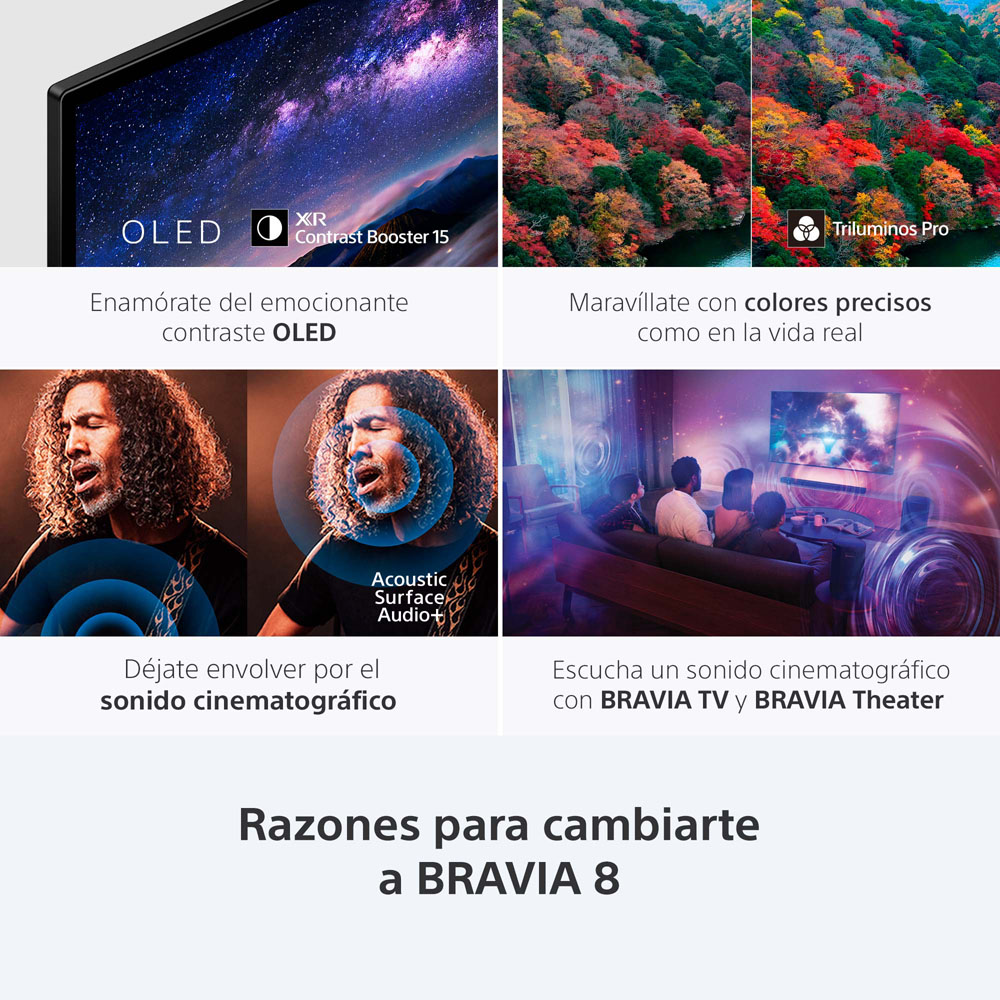 img LED 77" Smart TV Sony Bravia 8 4K HDR K-77XR80