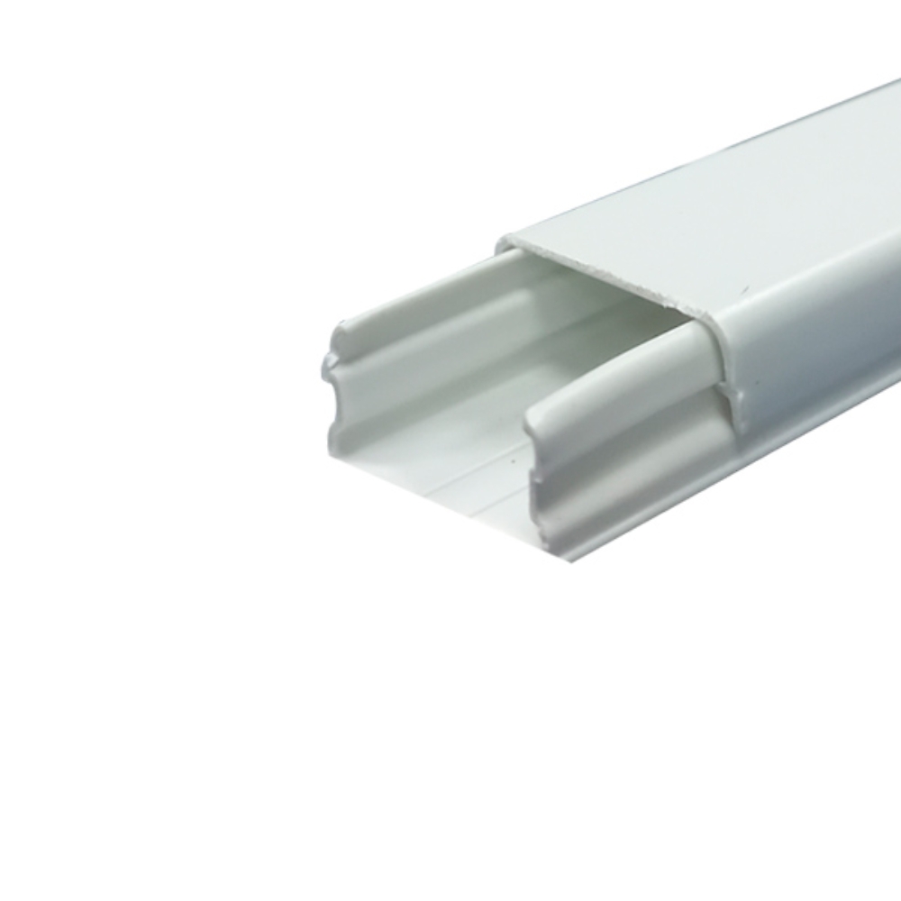 img Cable Canal Dimax PVC 20x10mm Paquete de 10 Unidades Longitud 2 Metros color Blanco incluye Cinta Adhesiva S118