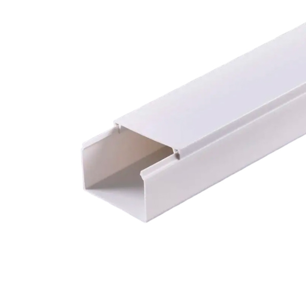 img Cable Canal Dimax PVC 40x60mm Paquete de 10 Unidades Longitud 2 Metros color Blanco incluye Cinta Adhesiva S117