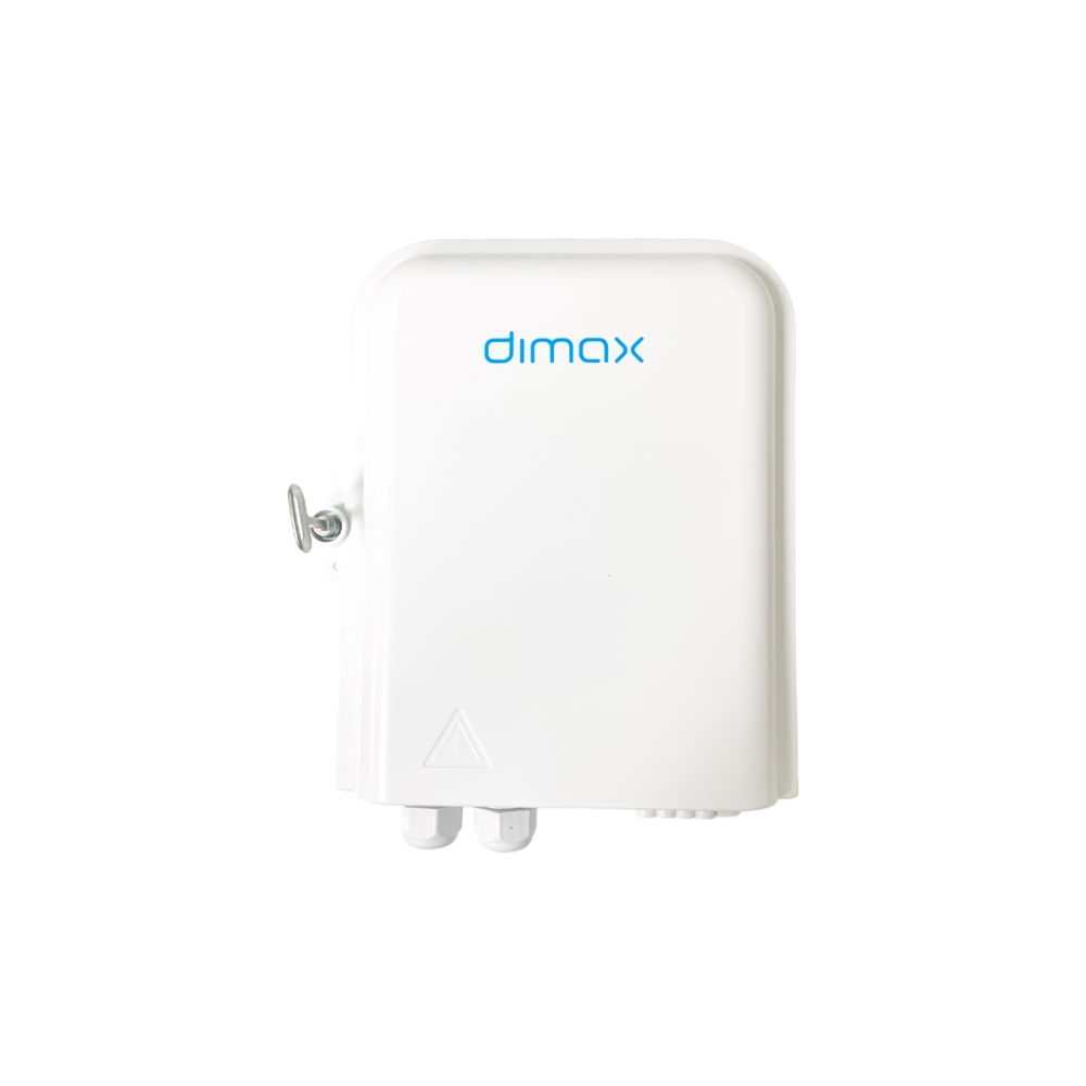 img Caja de Distribucion Dimax de Fibra Optica FTTH de 8 Puertos LC SC FC IP65 color Blanco C728