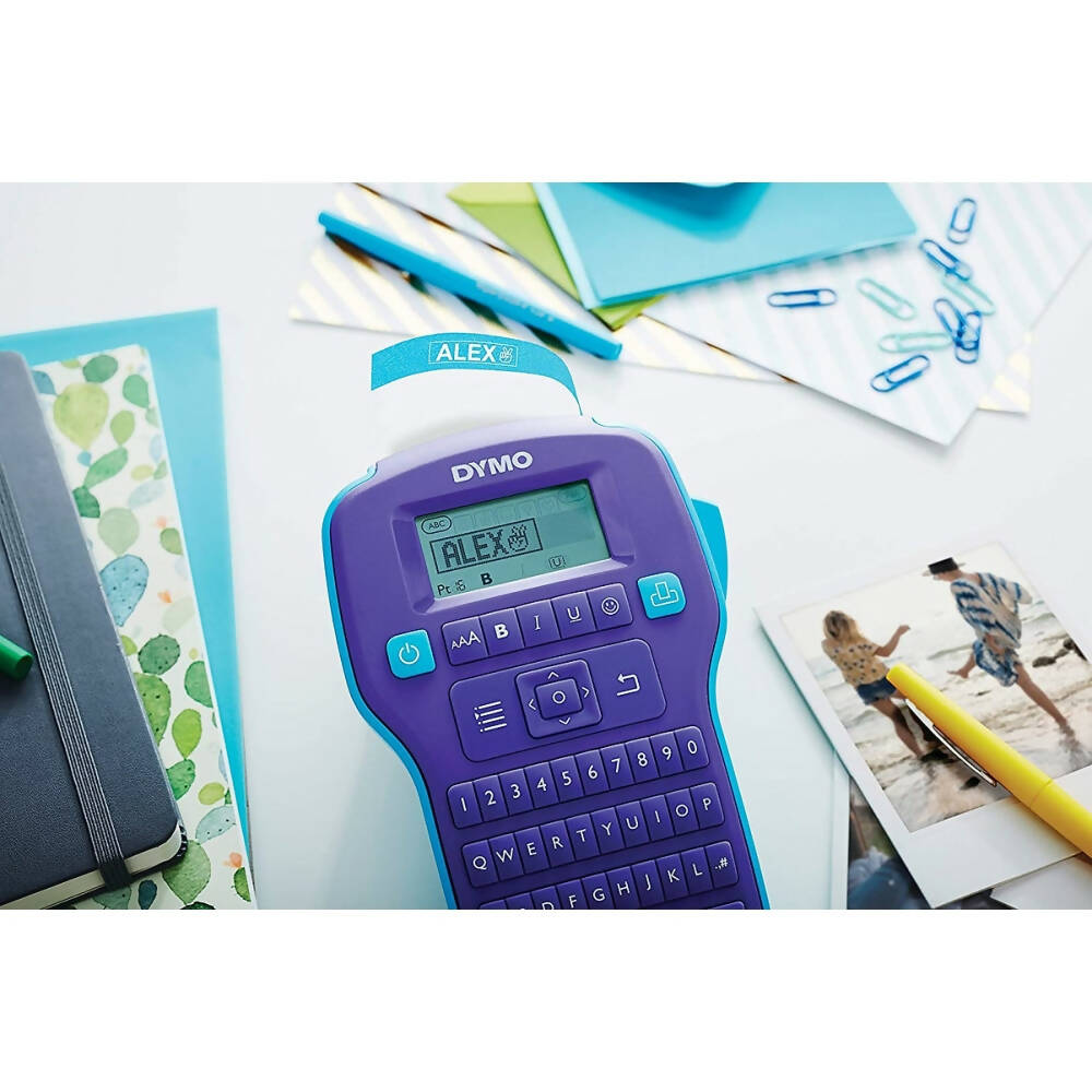 img Cinta Dymo D1 Labelmanager Color Pop Blanco sobre Celeste 12mm x 3m 2056086