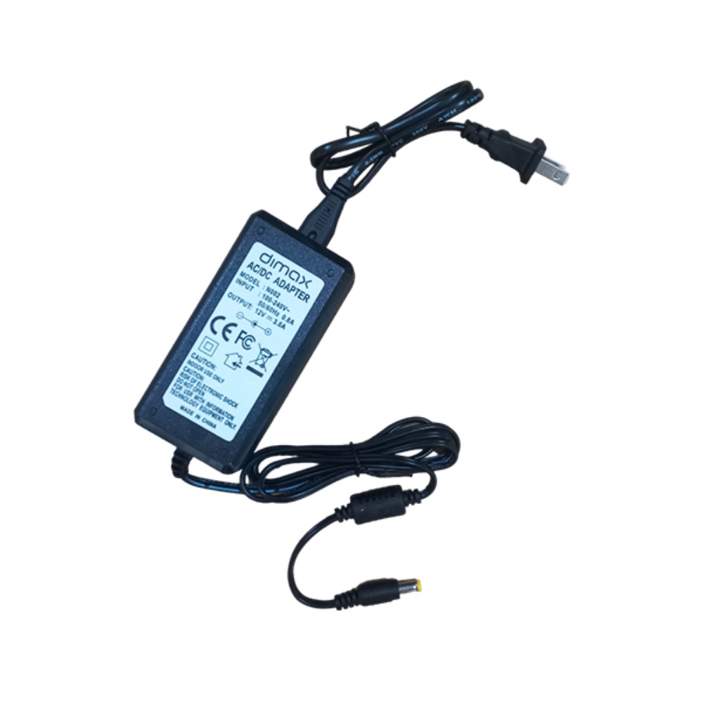 img Fuente de Poder Dimax Salida 12Vdc 3Amp Soporta Camara Chapa y Control de Acceso N002