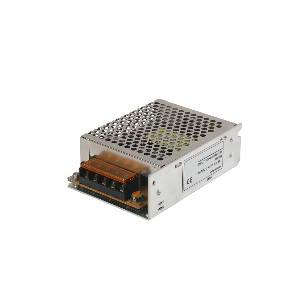 img Fuente de Poder Dimax Tipo Rejilla Salida 12Vdc 5Amp Bornera de Conexion General Soporta Camara Chapa y Control de Acceso M003