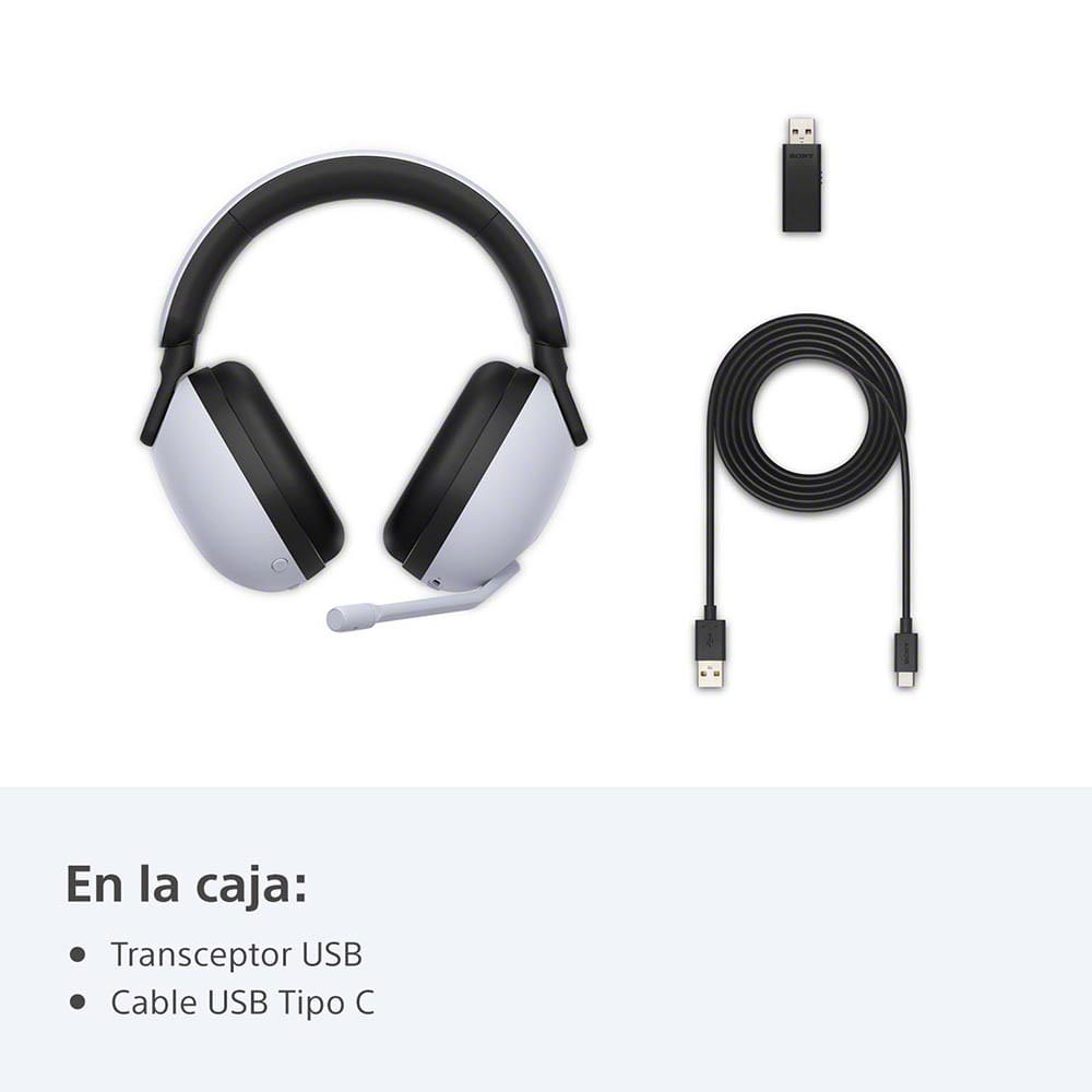 img Audífonos Bluetooth Sony con Microfono y Cancelación de Ruido para Juegos INZON3 H9