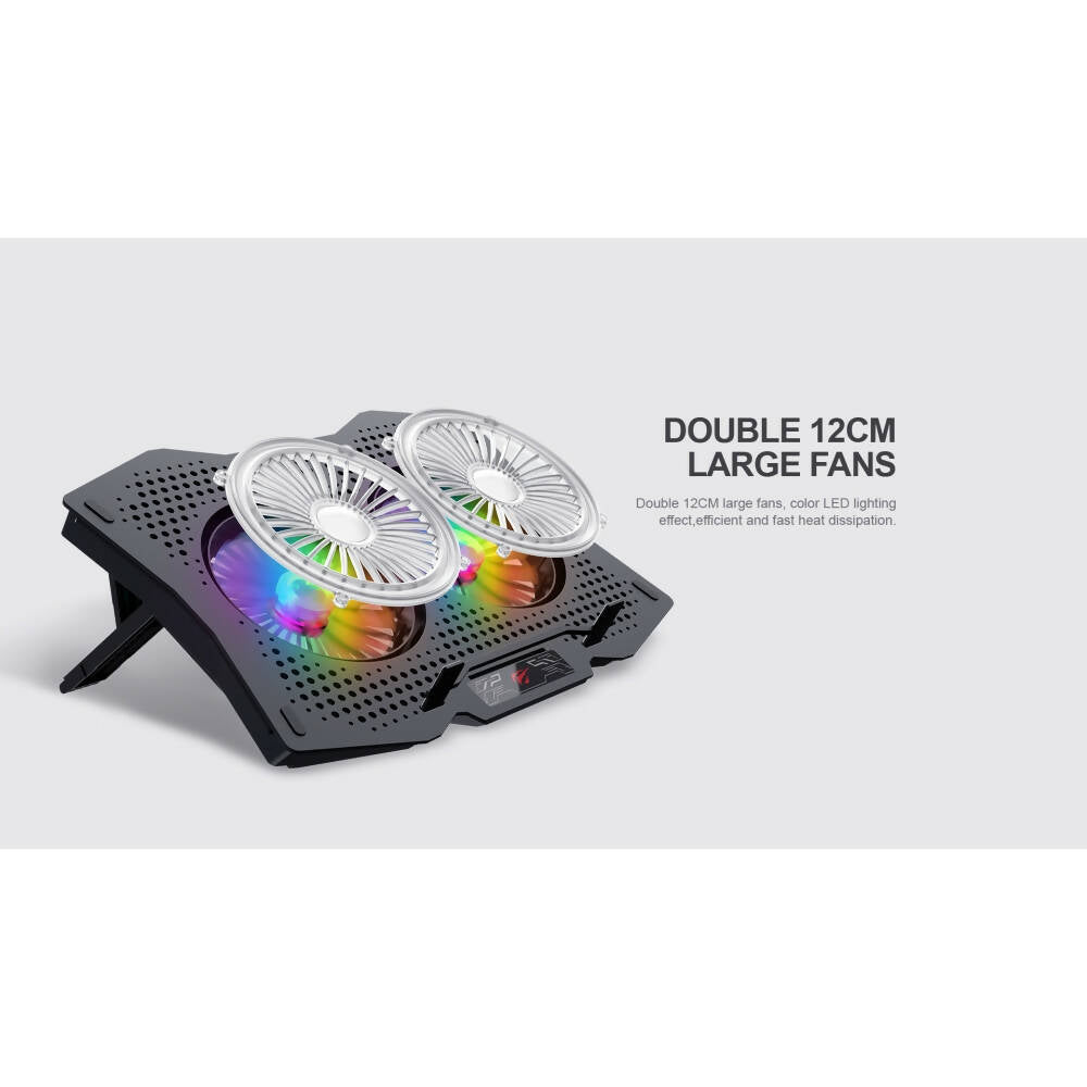 img Soporte Cooler Havit para Laptop hasta 16" con 2 Ventiladores y 2 Puertos USB-A HV-F2072
