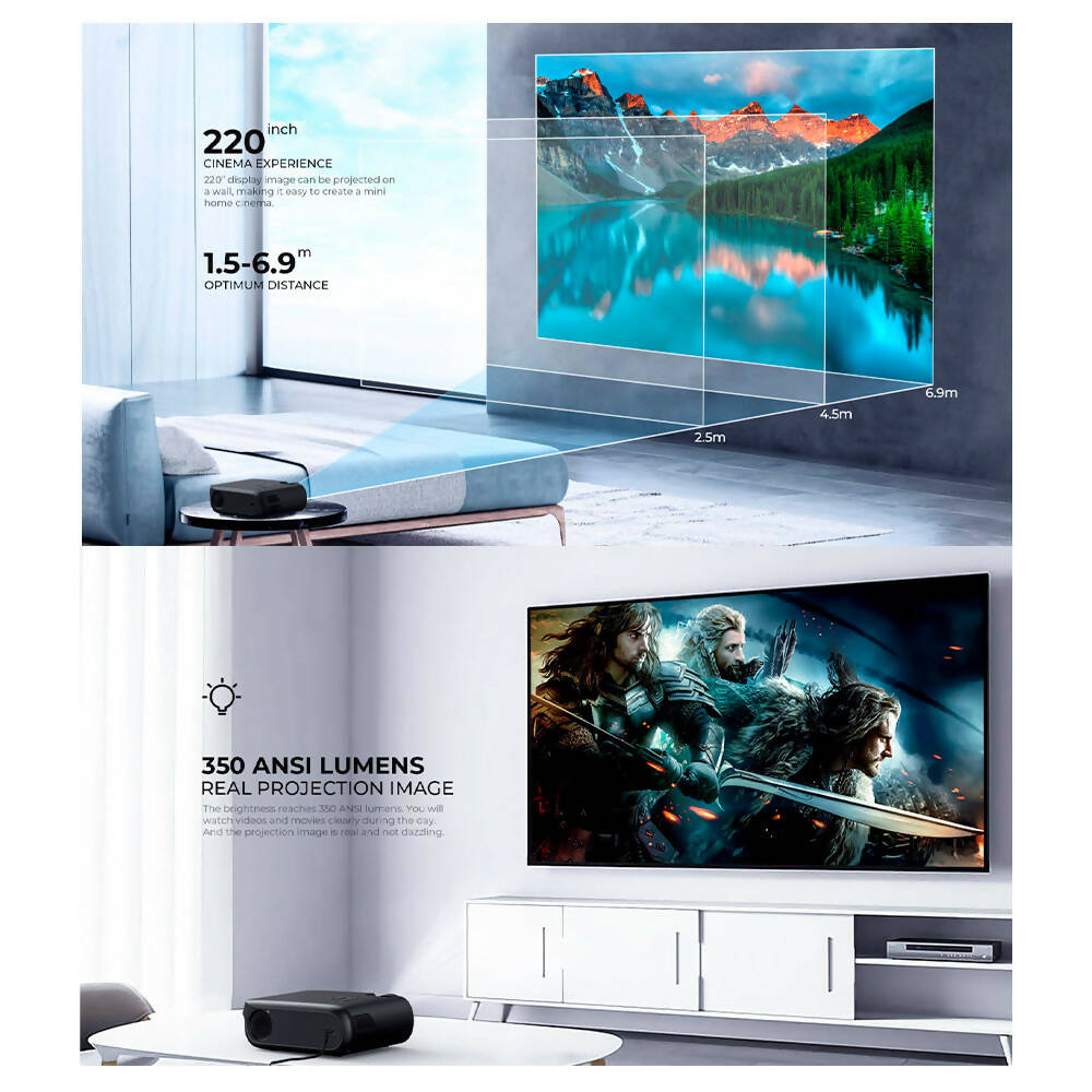 img Proyector Portatil Android tv Havit PJ209 PRO