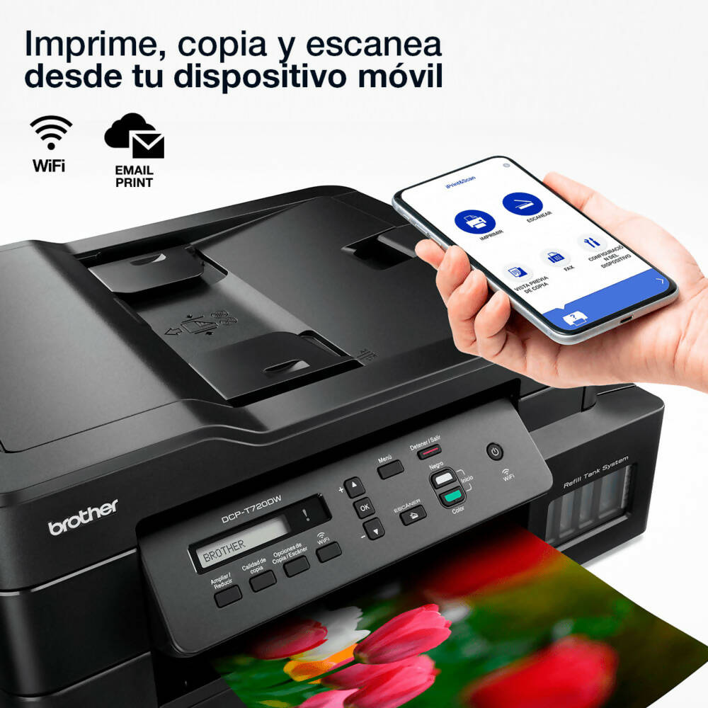 img Impresora Multifuncional Brother de Inyección de Tinta a Color DCP-T720W