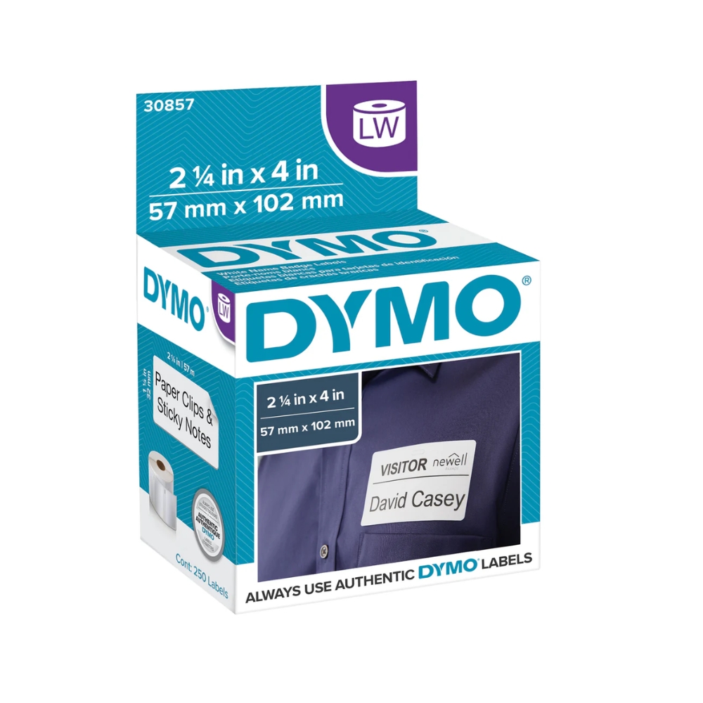 Etiqueta Dymo Labelwriter 250 Piezas de 57mm x 102mm 30857