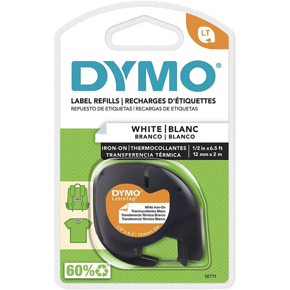 img Cinta Dymo Letratag para Ropa 12mm x 2m 18771