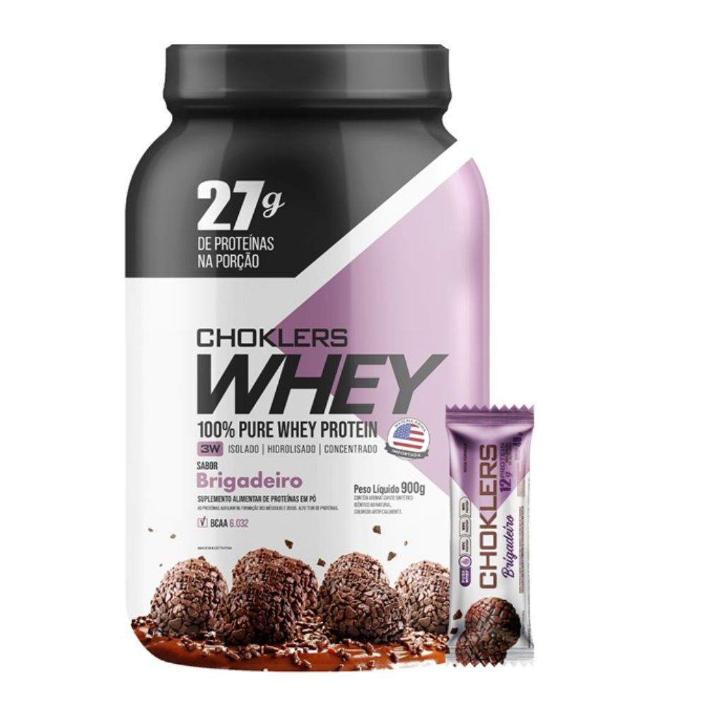 Proteína Choklers Whey Brigadeiro 900gr Mix Nutri