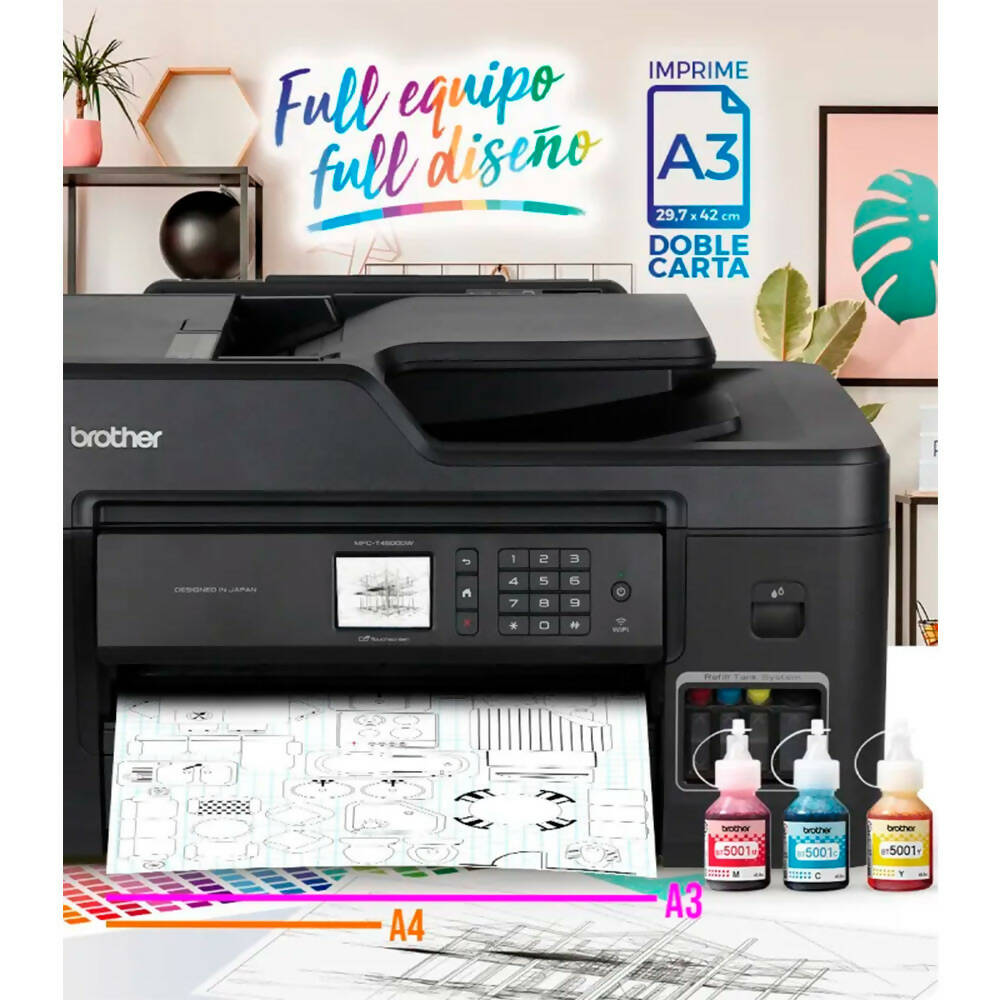 img Impresora Multifuncional Brother de Inyección de Tinta a Color MFCT4500DW