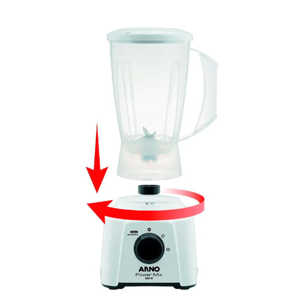 img Licuadora Arno Power Mix 550w Color Blanco