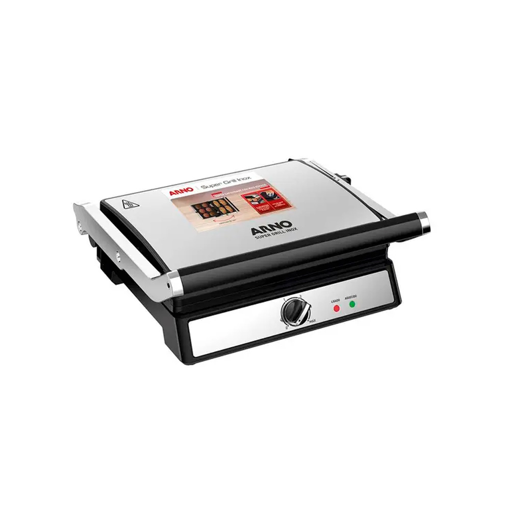 img Parrilla Arno Super Grill 1200W Acero Inoxidable 220V GC122DB2