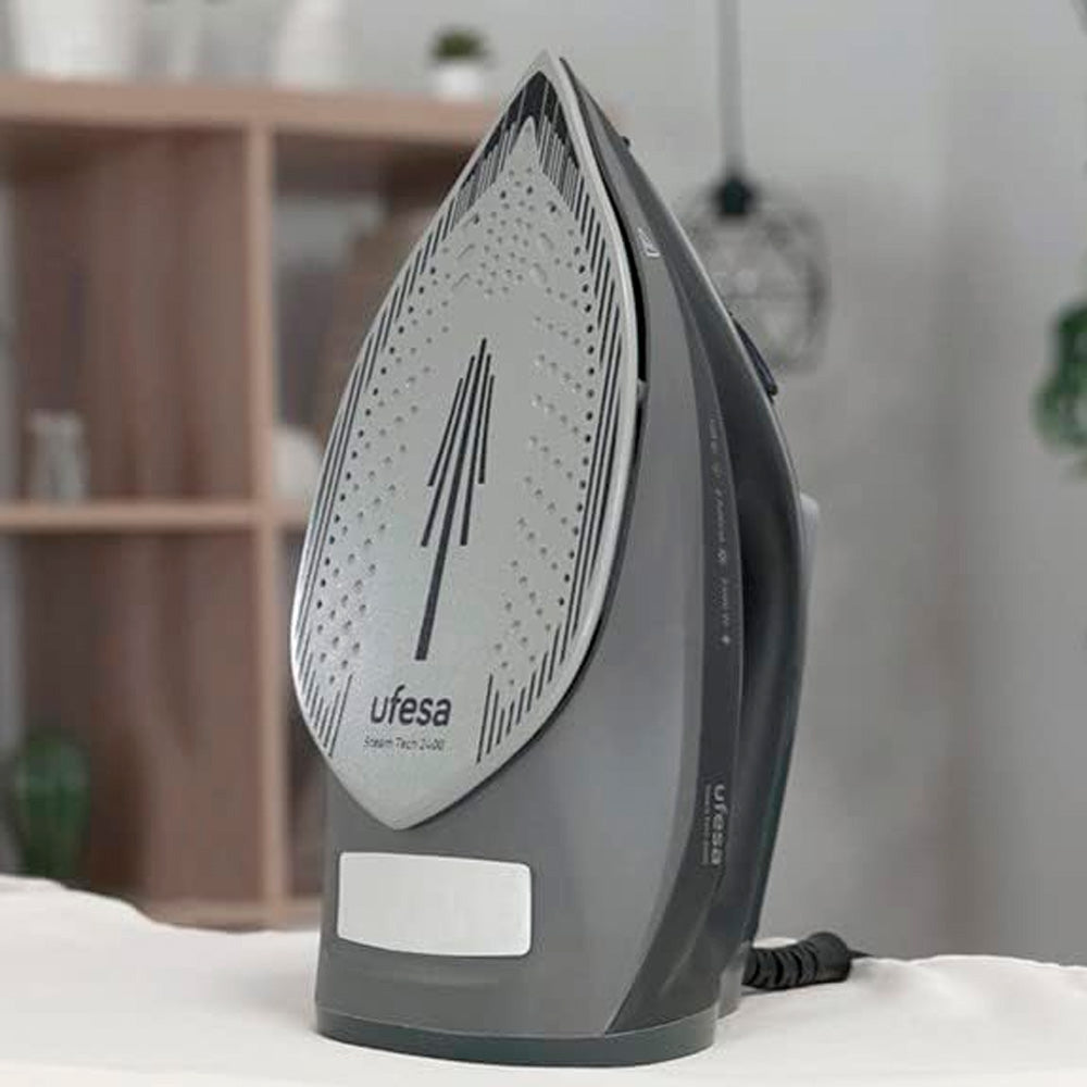 img Plancha de Vapor 2400W Ufesa Suela Cerámica 280 ml Doble Sistema Antical