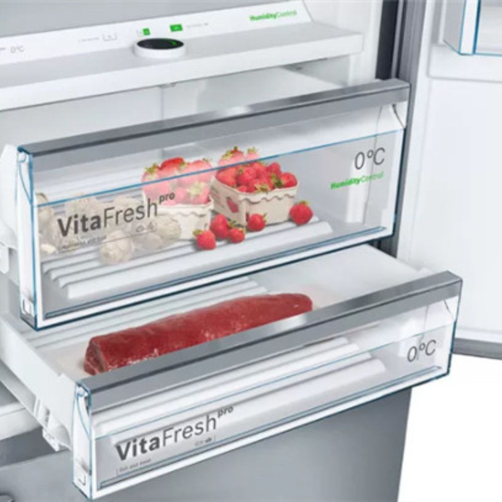 img Refrigerador Bosch Combi No Frost Digital 1.93 x 0.70 x 0.80 554 Litros Acero