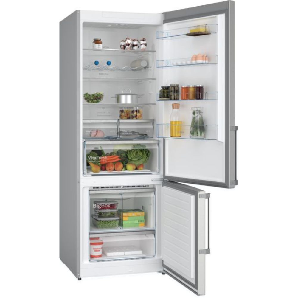 img Refrigerador Bosch Combi No Frost Digital 1.93 x 0.70 x 0.80 554 Litros de Acero