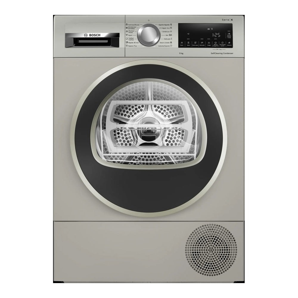 img Secadora Bosch Con Bomba de Calor 9 Kg de Acero Mate WQG2450XES