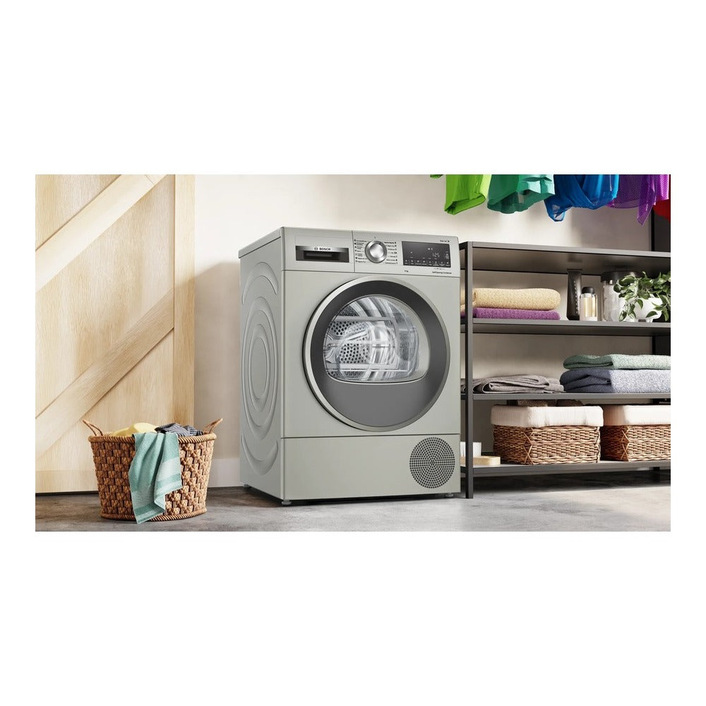 img Secadora Bosch Con Bomba de Calor 9 Kg de Acero Mate WQG2450XES