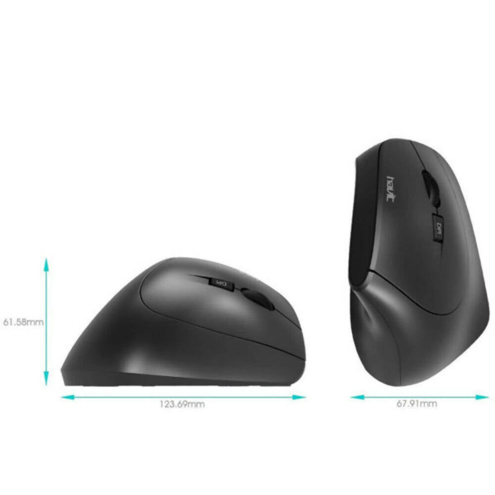 img Mouse Inalambrico Havit tipo Ergonomico Vertical color Negro MS550GT