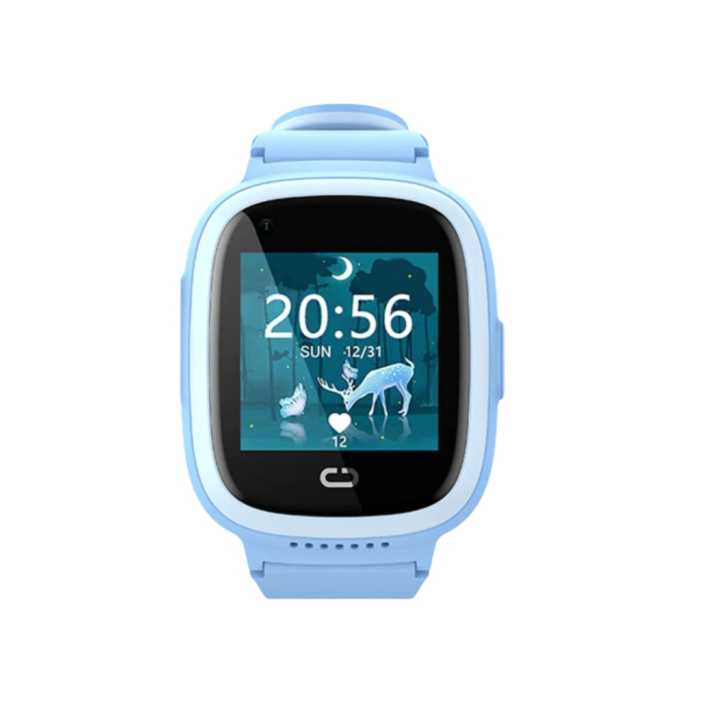 Reloj Havit con GPS y Camara HD Soporta 4G para video llamadas Resistente al Agua Boton de Emergencia y Monitoreo Remoto IP67 color Azul GT-KW11 US-BLUE