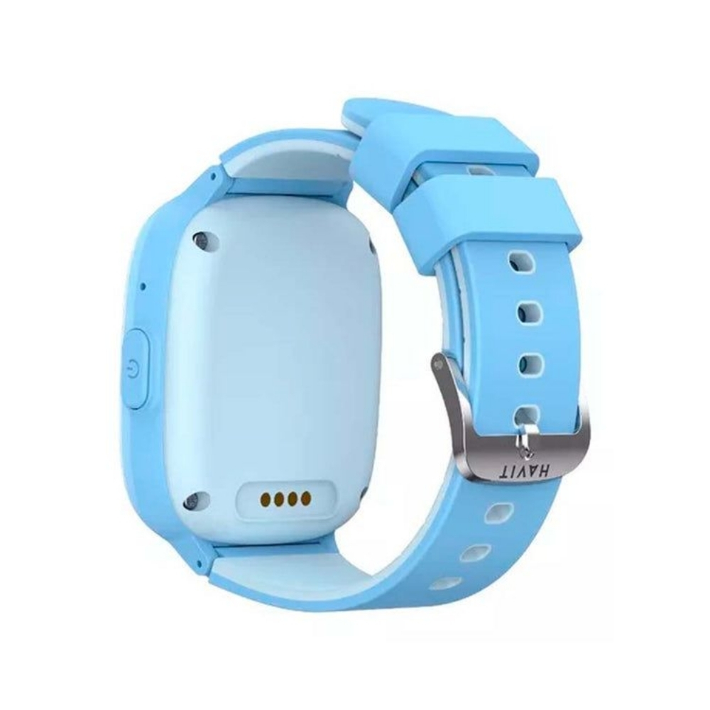 img Reloj Havit con GPS y Camara HD Soporta 4G para video llamadas Resistente al Agua Boton de Emergencia y Monitoreo Remoto IP67 color Azul GT-KW11 US-BLUE