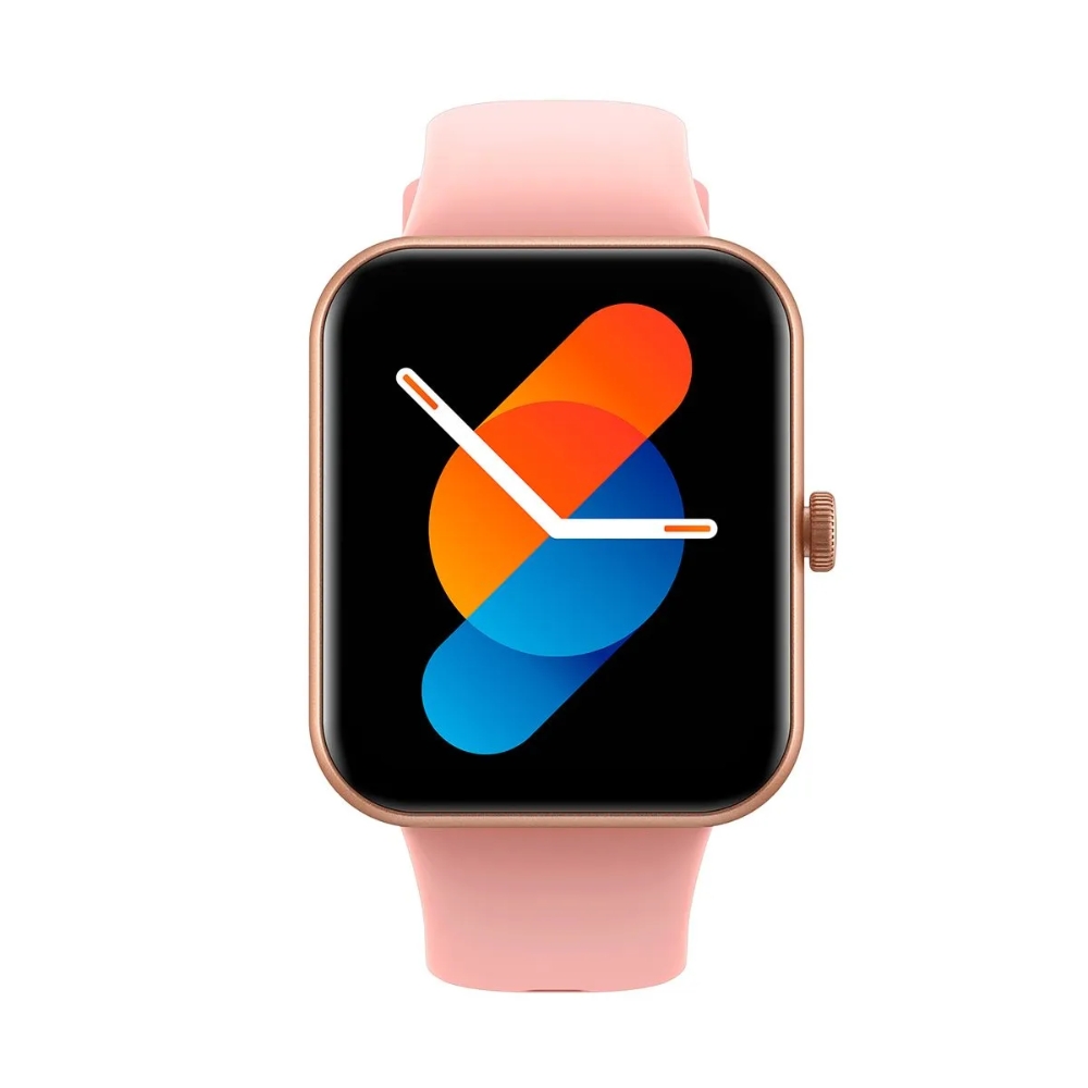 Reloj Havit Smartwatch con Asistente de Voz y Llamadas Monitoreo de Salud Sensor de Temperatura Resistente al Agua IP67 color Rosado M9034-P
