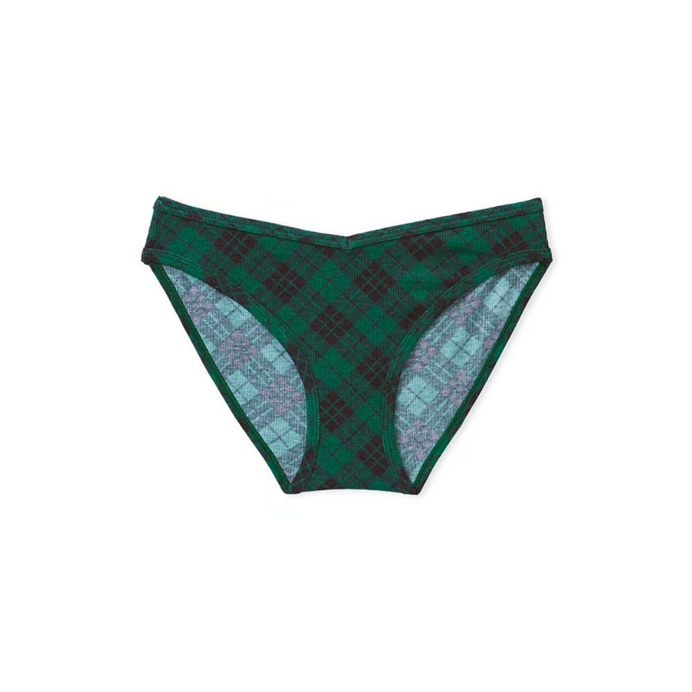 img Panti PINK Bikini de Algodon Color Estampado Escoces Verde Granate 11163945 67II