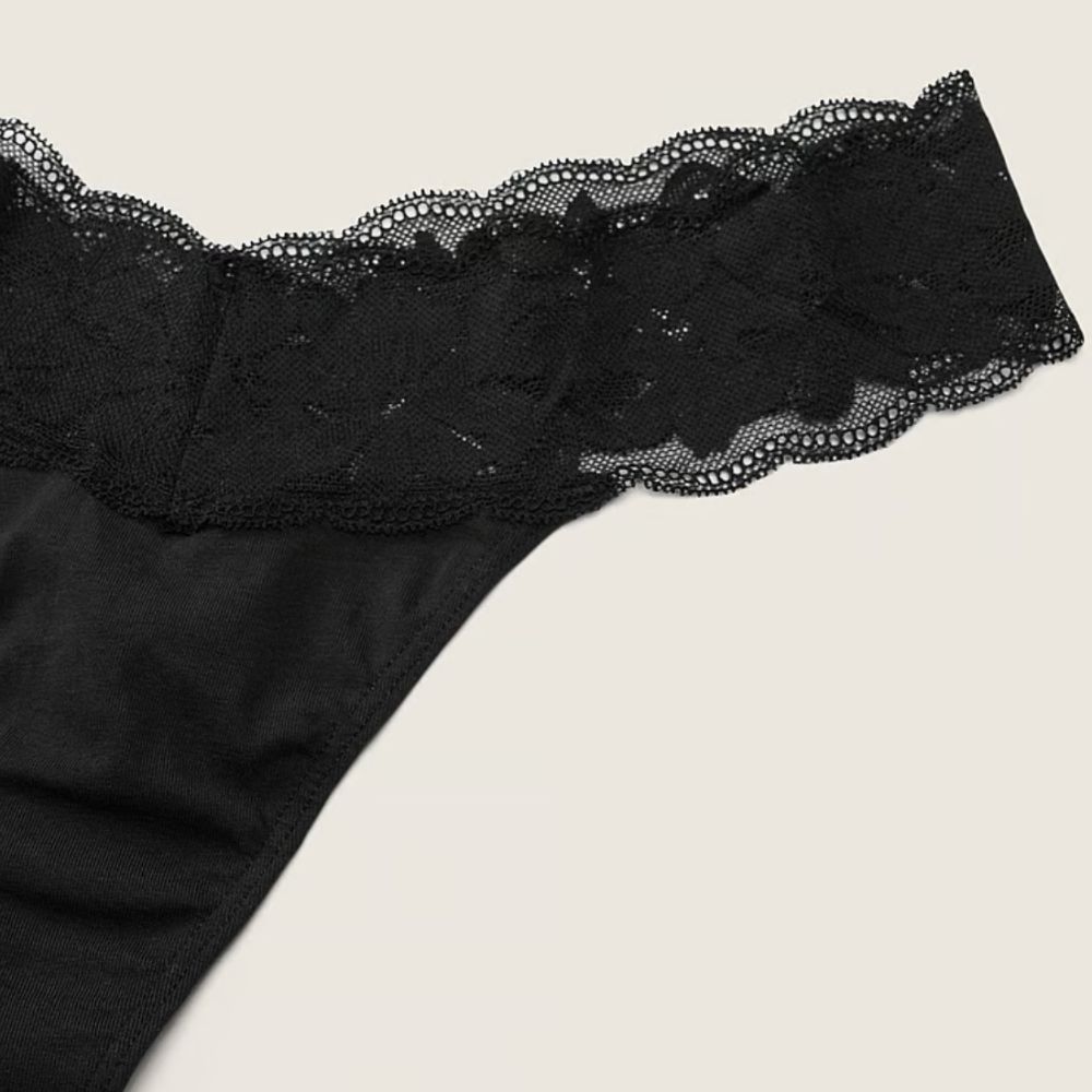 img Panti PINK Colaless con Ribete de Encaje Color Negro Puro 11212720 2ZUO