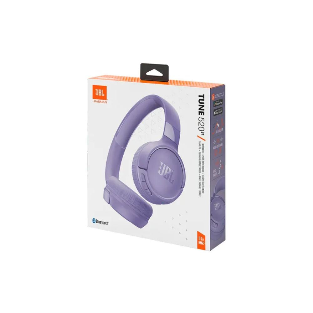 img Audífono JBL Tune 520bt Wss On Ear Headps Color Púrpura