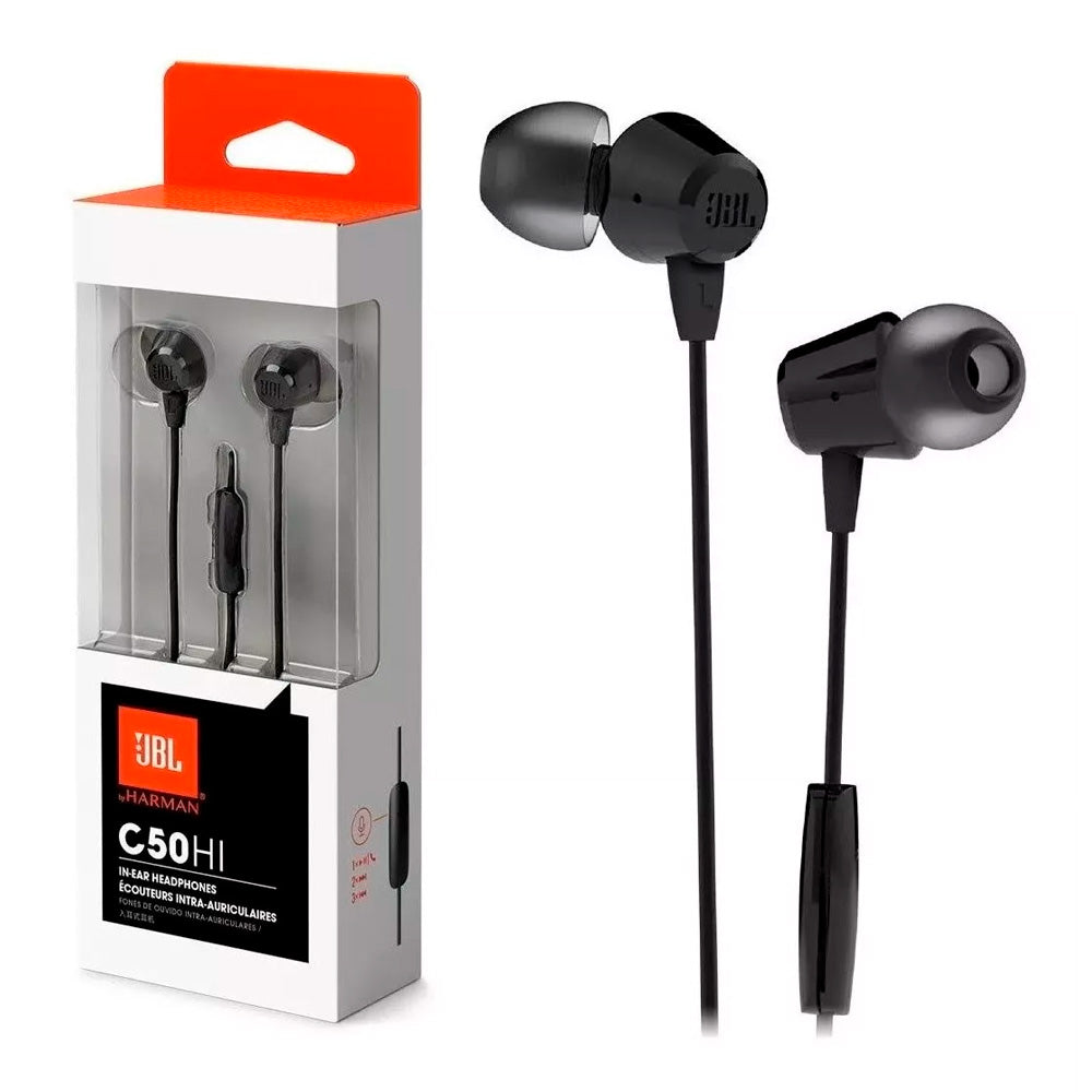 img Audífonos JBL C50HI In-ear Wired Negro