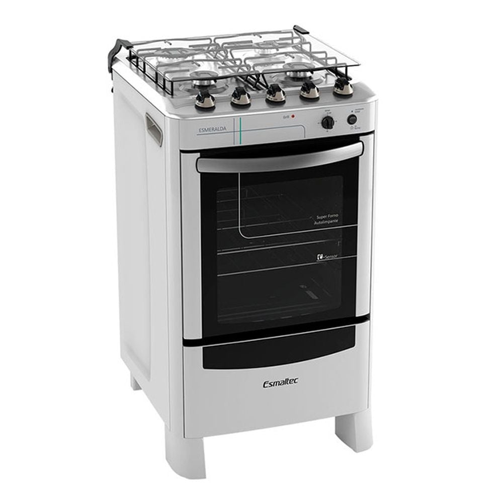 Cocina Esmaltec Esmeralda 4034 Inox de 4 Hornallas