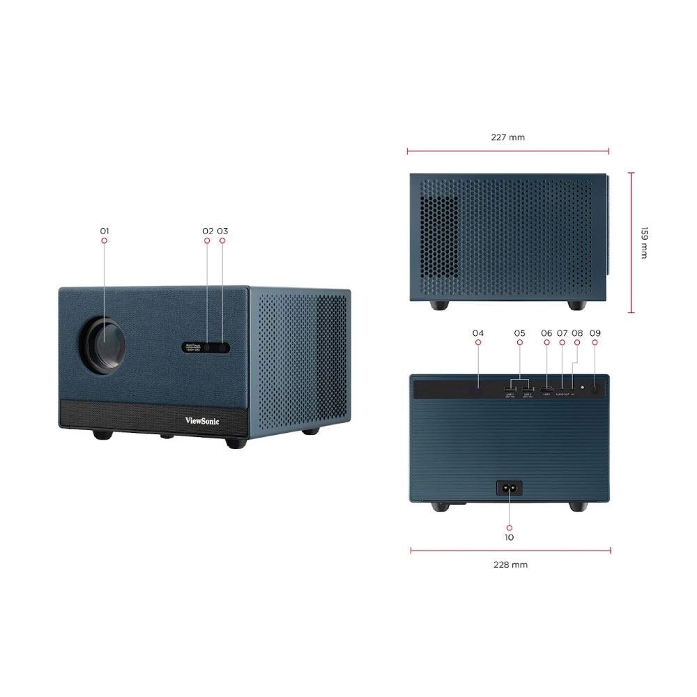 img Proyector LED Viewsonic 1080p LX60HD con Google TV
