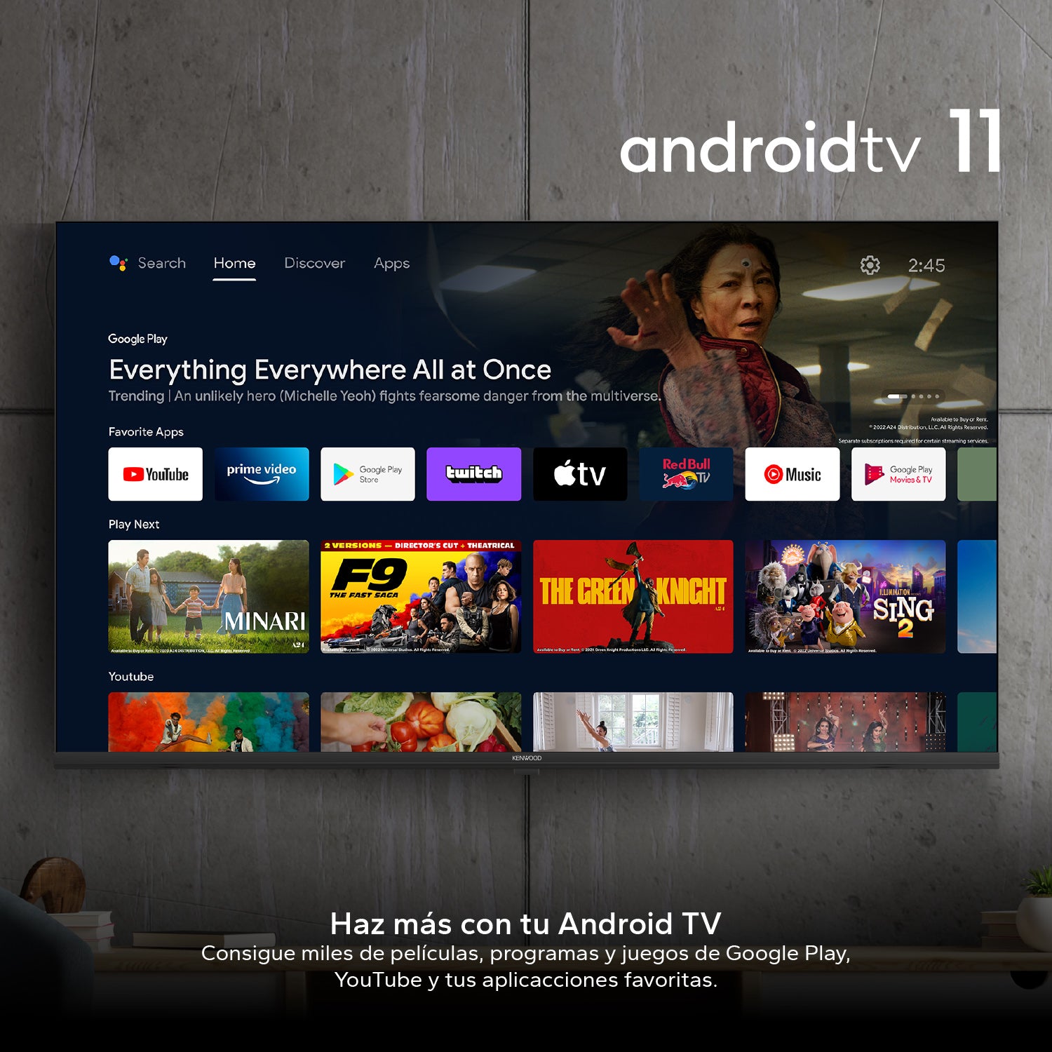 img Televisión Kenwood de 32" HD Android 11