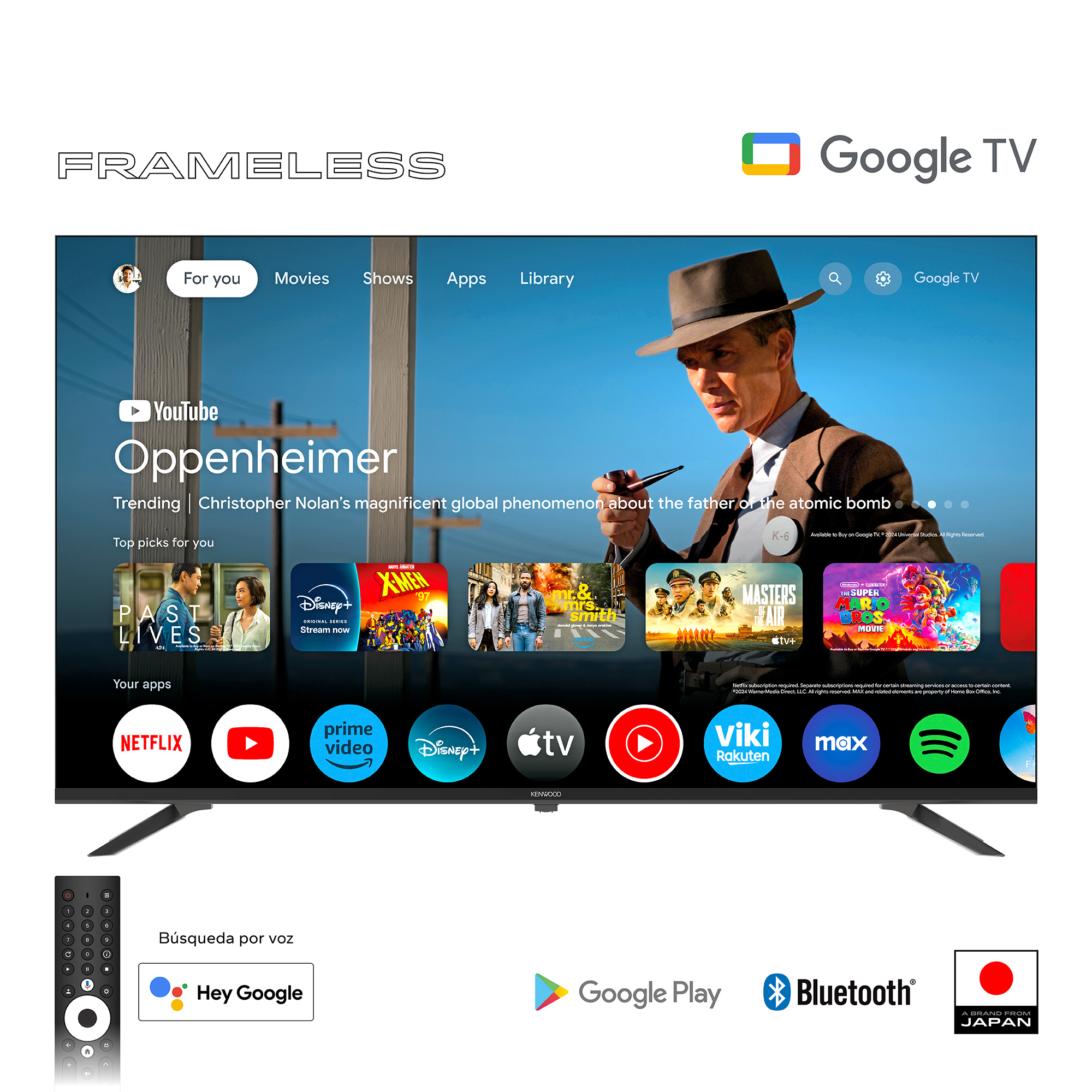 img Televisor Kenwood de 50" 4K Google TV