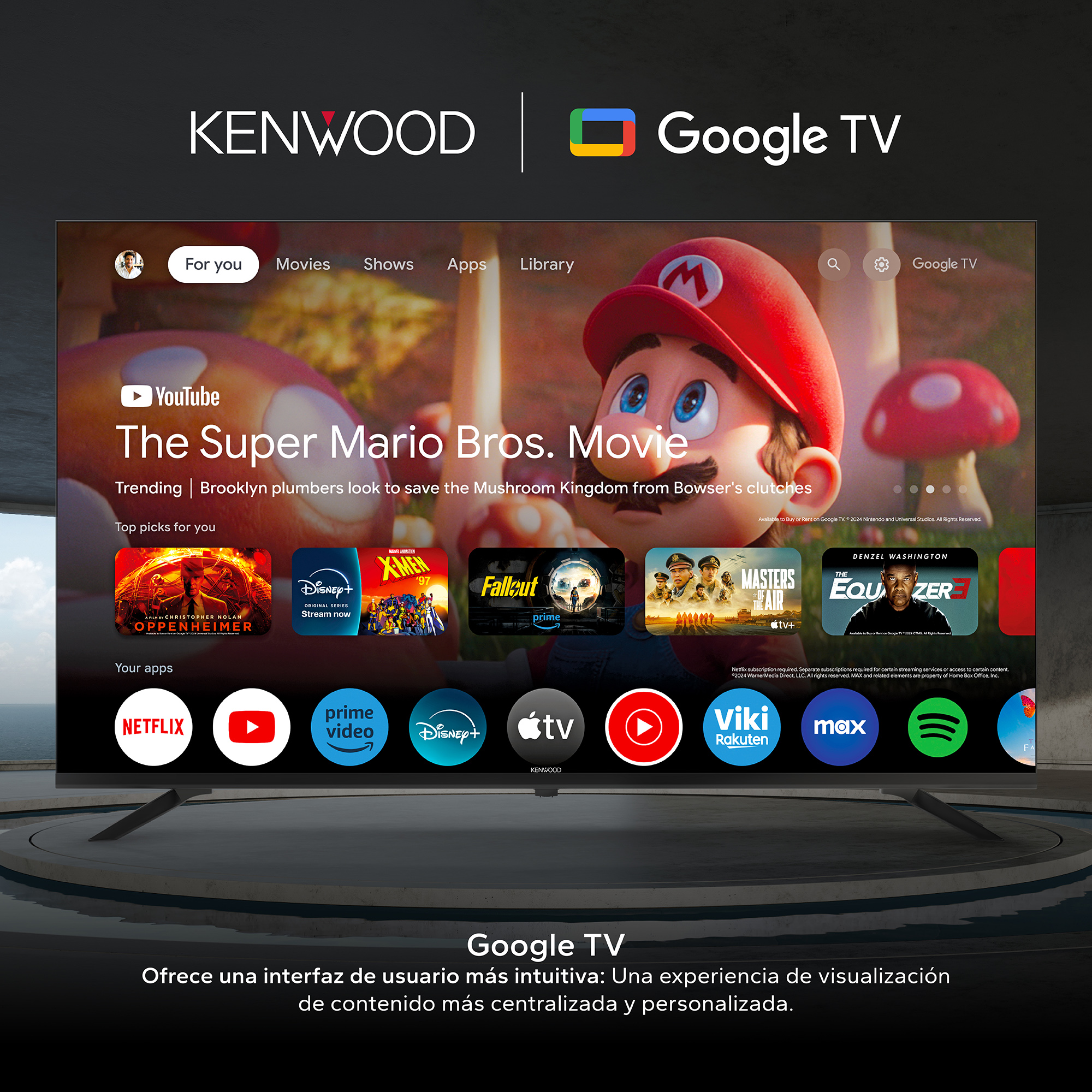 img Televisor Kenwood de 50" 4K Google TV