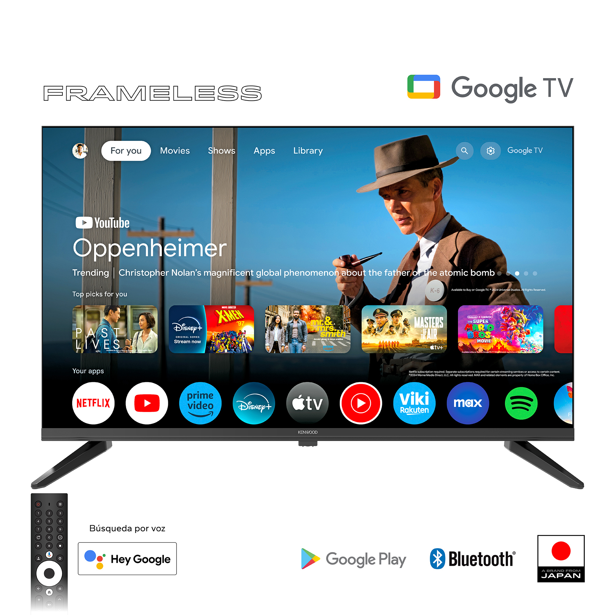 img Televisor Kenwood de 32” HD Google TV
