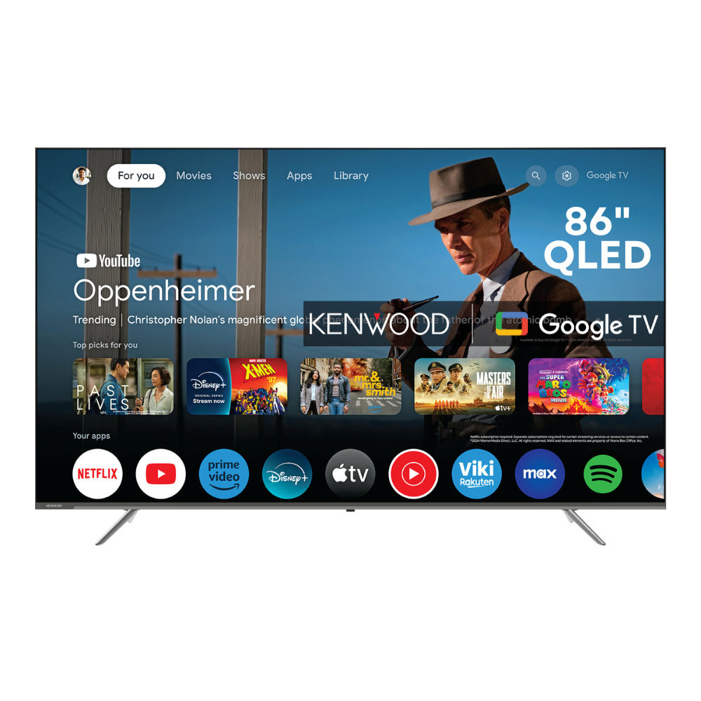Televisor Kenwood 86” QLED 4K Ultra HD Google TV