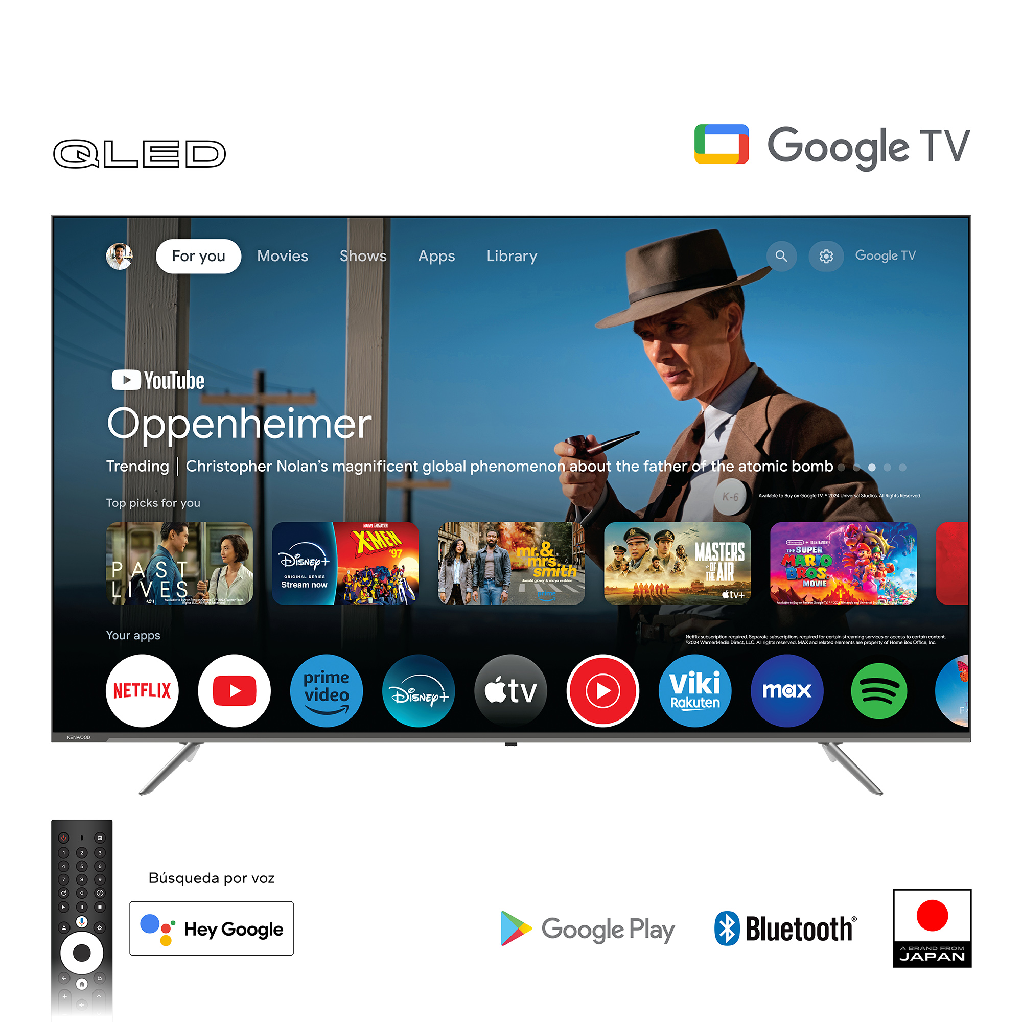 img Televisor Kenwood 86” QLED 4K Ultra HD Google TV