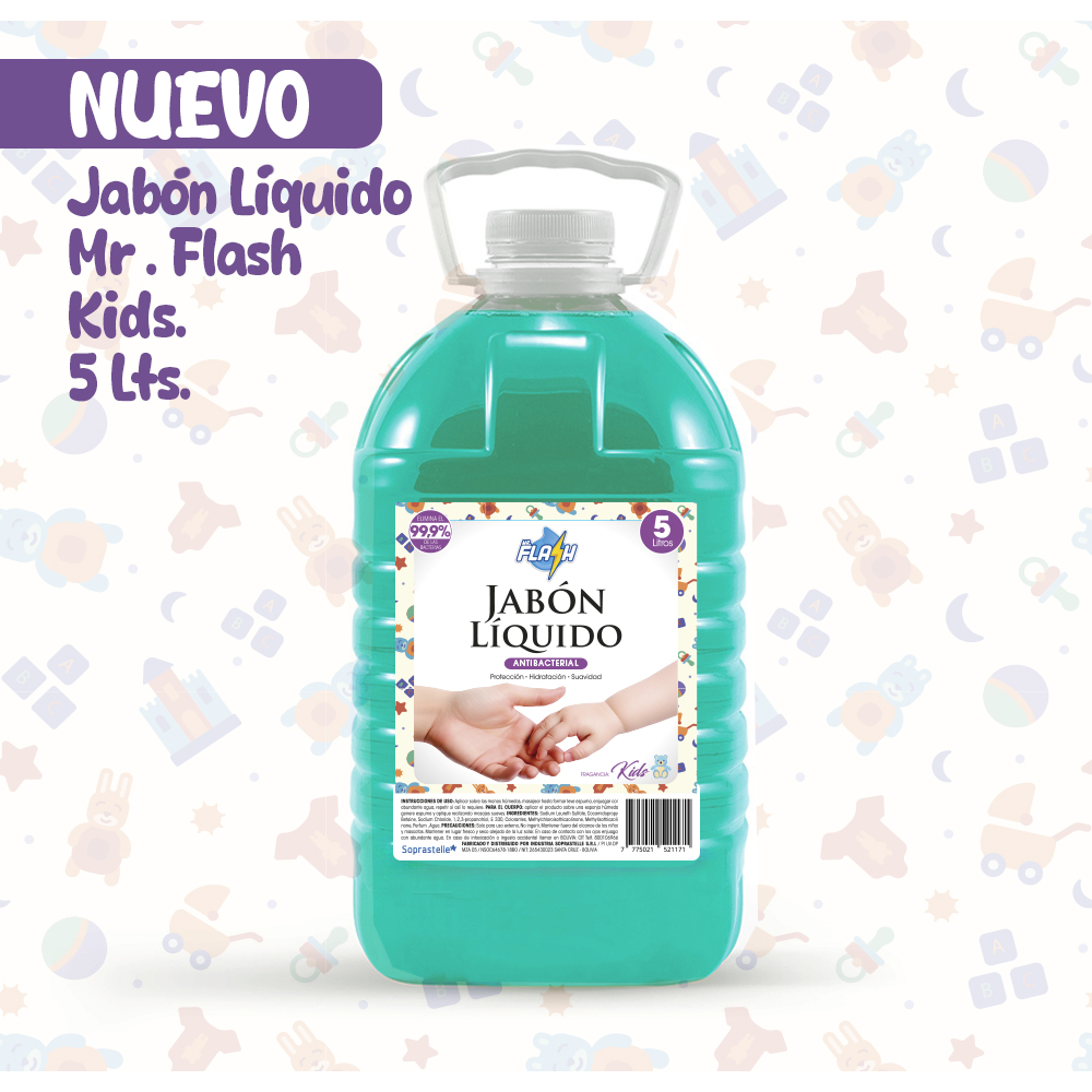 Jabón Líquido Mr Flash Kids 5Lt. 