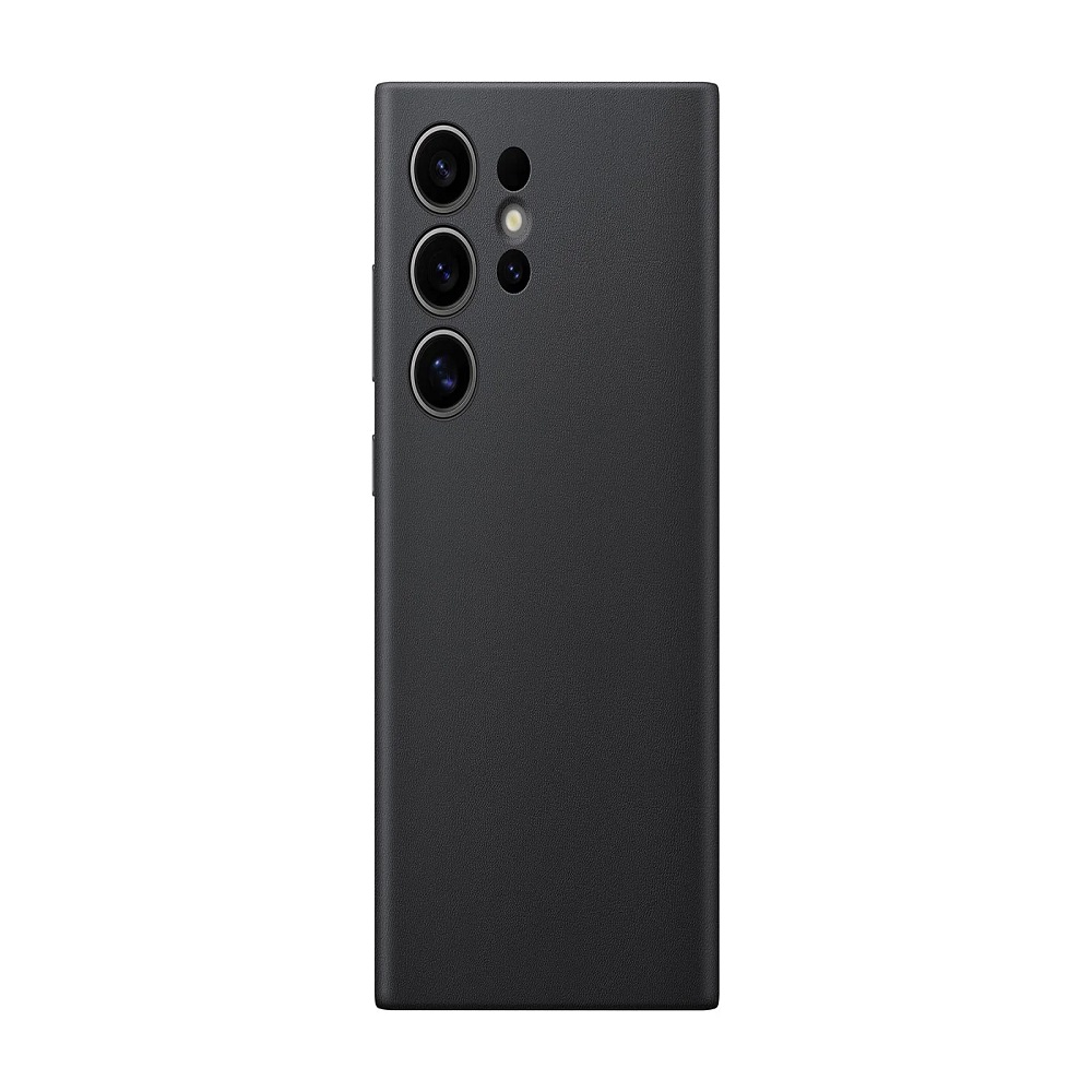 Case Vegan Leather Case S24 Ultra Black