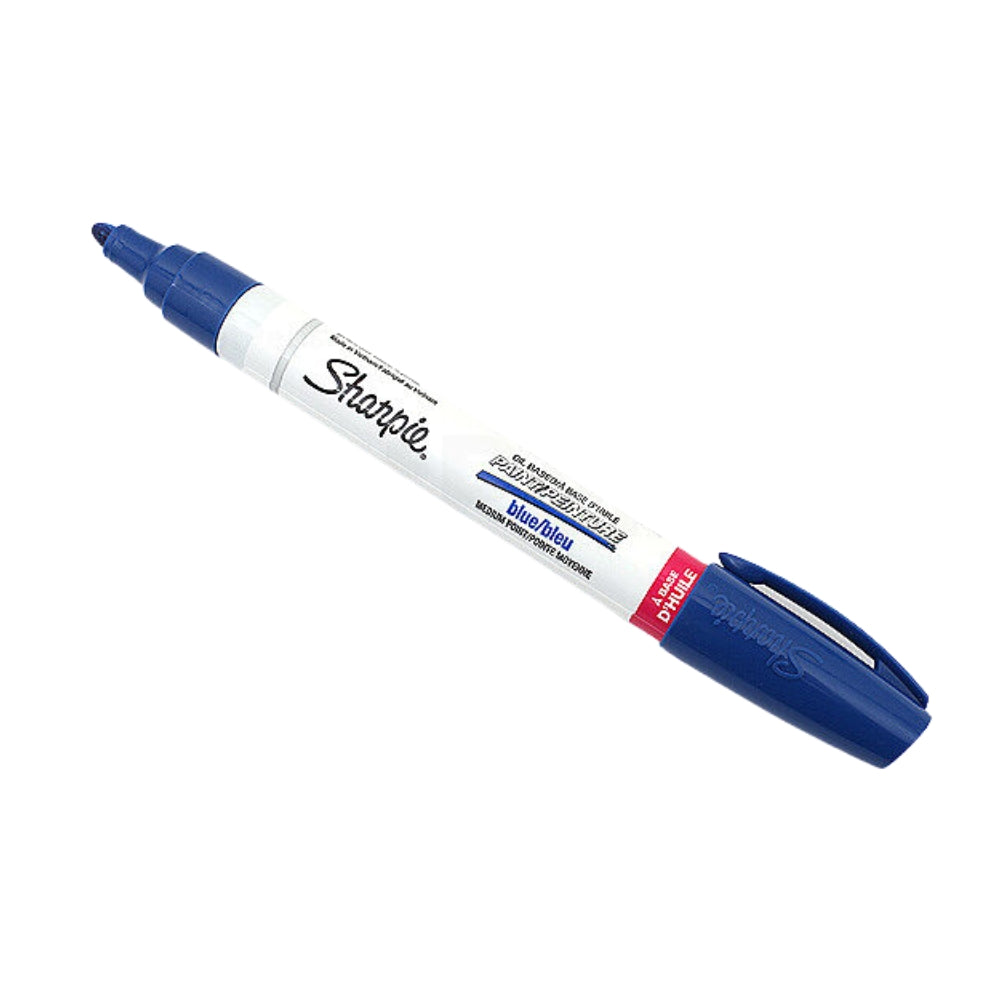 Marcador Sharpie Tinta a Base de Aceite punta Media color Azul 1875039