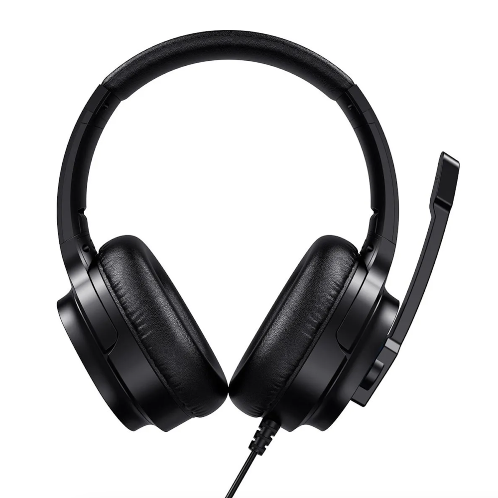 img Audifonos Gamer Havit LED Azul con Microfono Cable USB Control de Volumen H213U-BLK