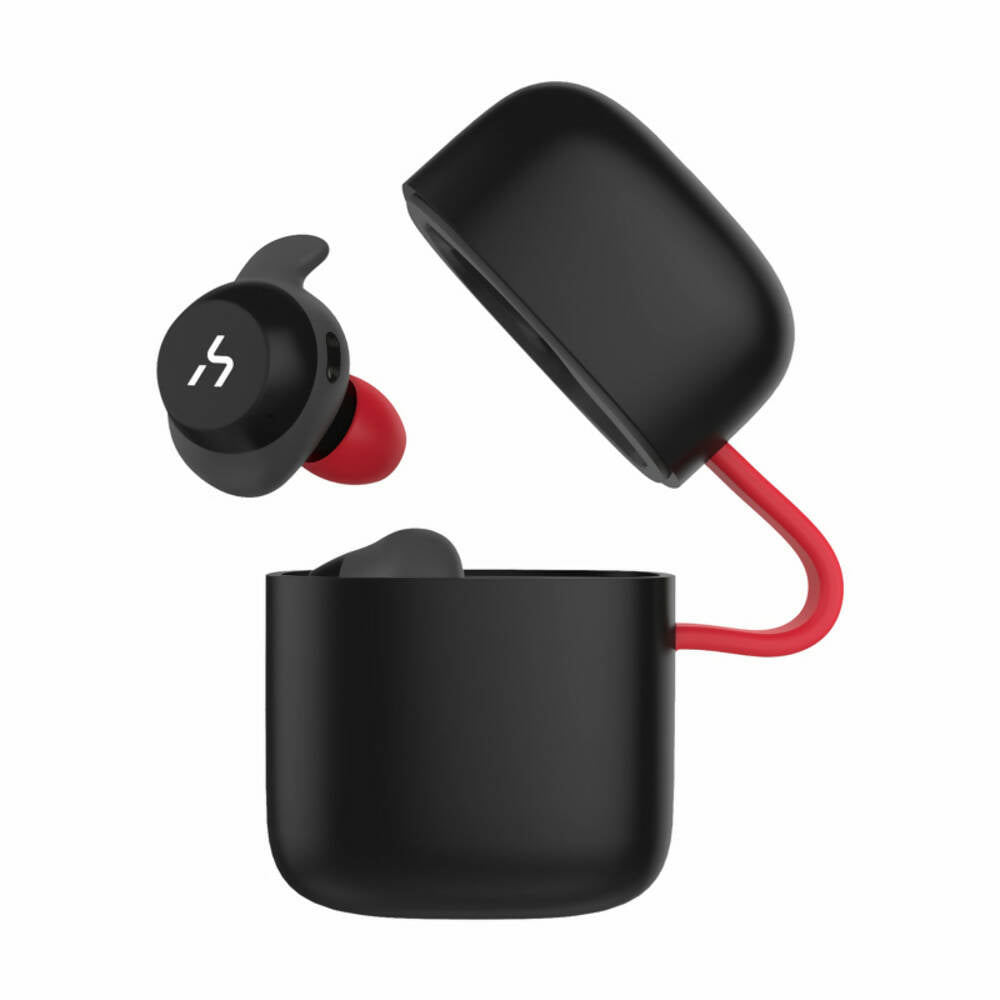 img Audifonos Havit Deportivos Resistentes al Agua IP6X con Bluetooth y Autonomia hasta 3.5 horas color Negro y Rojo HAVIT G1-BR